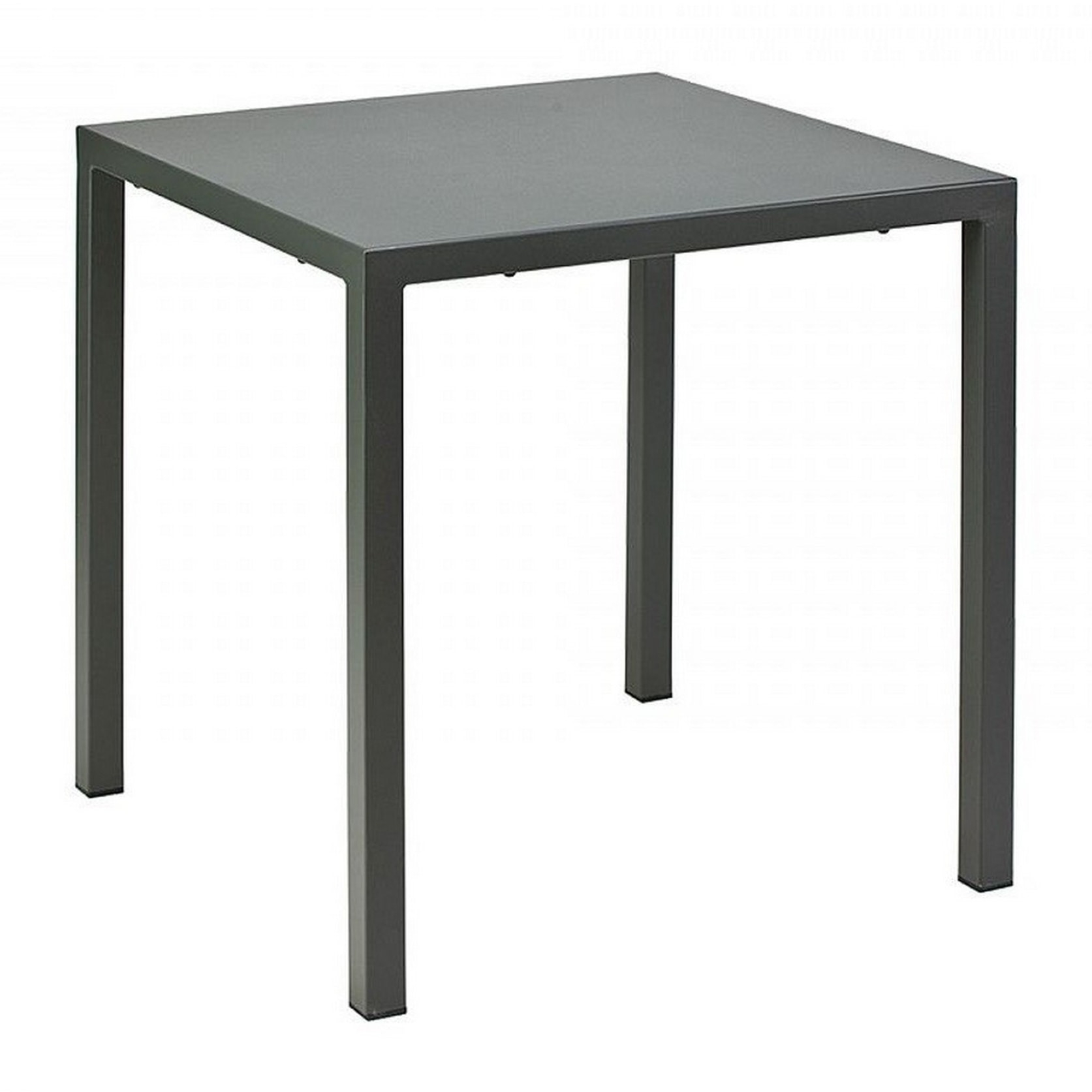 Tavolo MARSIGLIA in metallo antracite 70x70 cm, impilabile