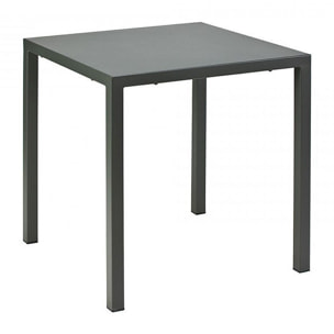 Tavolo MARSIGLIA in metallo antracite 70x70 cm, impilabile