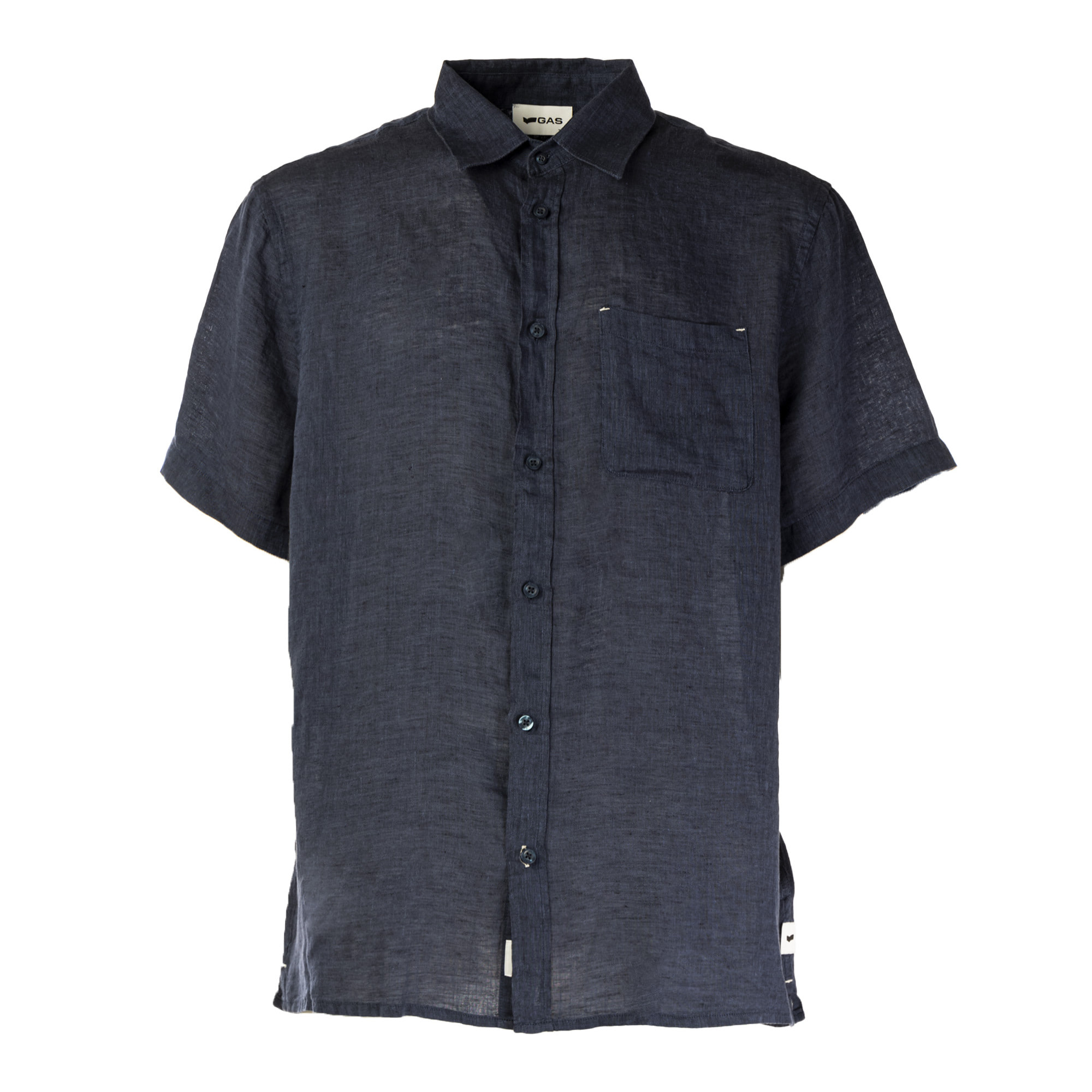 GAS camicia uomo navy blue