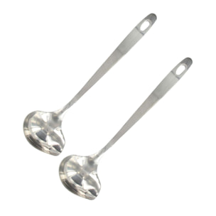 Ensemble de 2 Louches ovales en inox Fackelmann Oxford