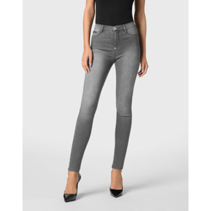 PHILIPP PLEIN Jegging a vita alta