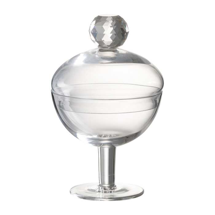 J-Line pot de conservation Diamond Cristal -verre - transparent - small