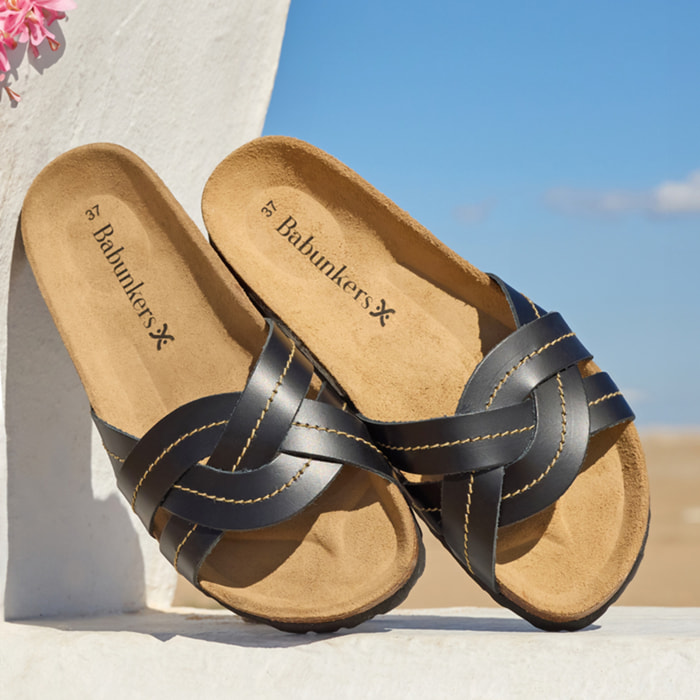 Sandalia BABUNKERS NEGRO