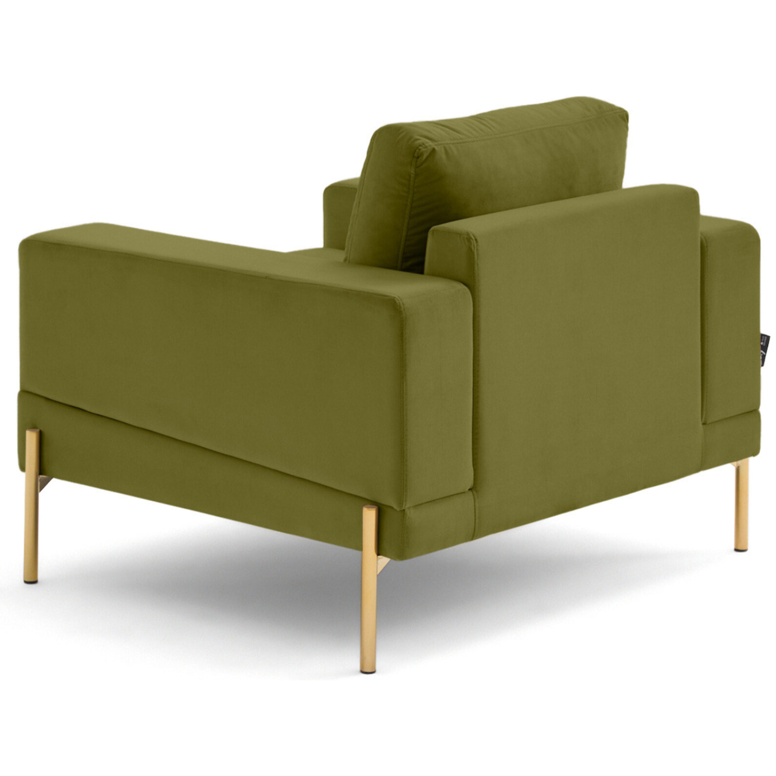 Isaure - fauteuil en velours - Vert Olive