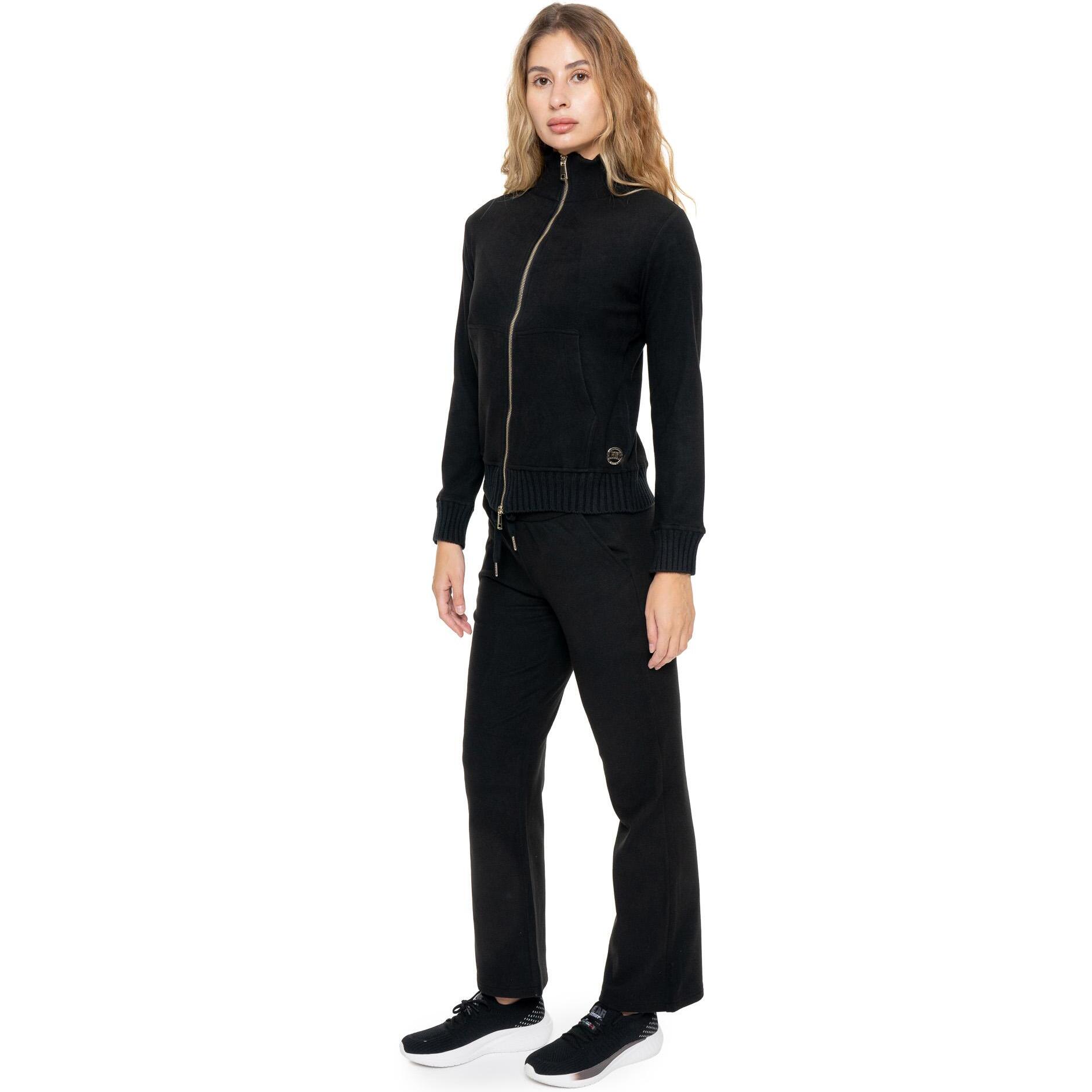 Tuta invernale donna collo alto inserti maglia linea Warm Touch