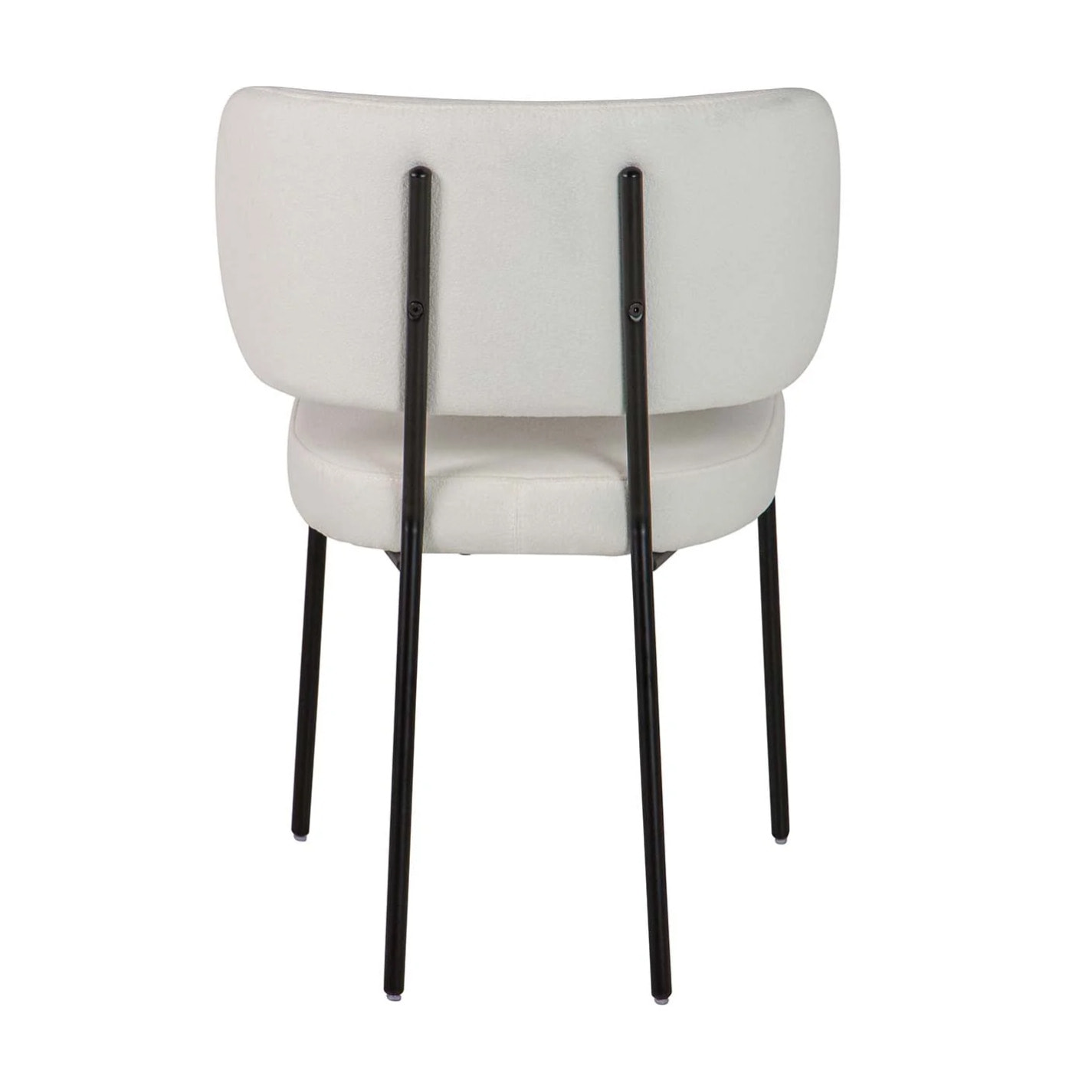 Silla Poliester Metal Negro Rodas 55x55x79 Cm