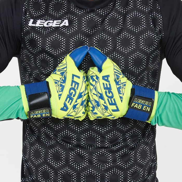 Guanti da Portiere FABIEN giallo fluo azzurro