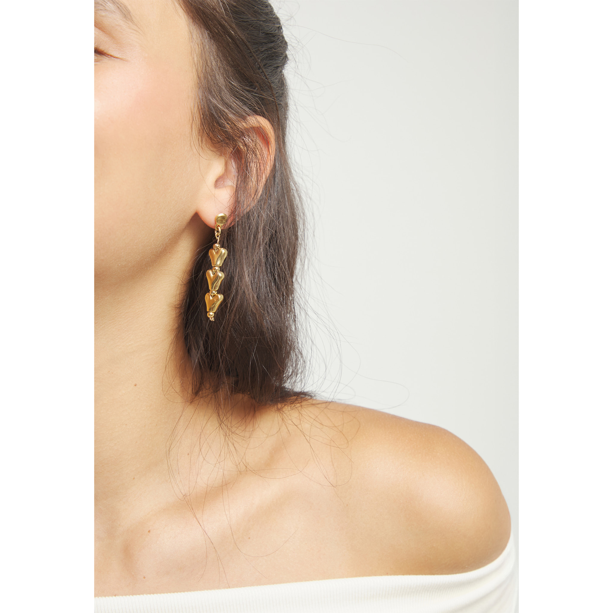 Pendiente PÁLPITO DORADO U