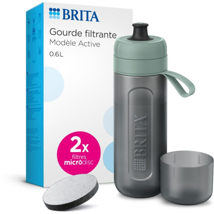 Gourde filtrante BRITA filtrante Active vert foncé