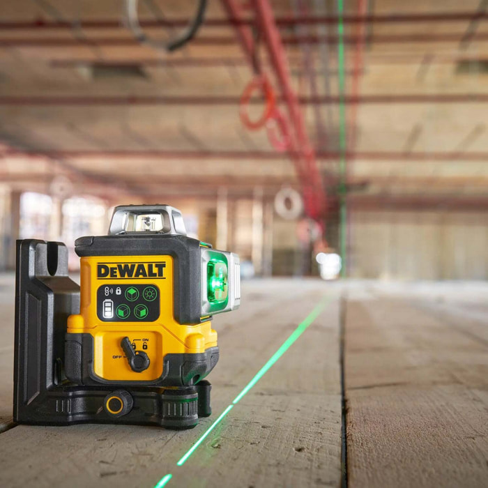 Niveau laser 3 lignes faisceau vert - DEWALT - étui de transport - DCLE14361GB-XJ