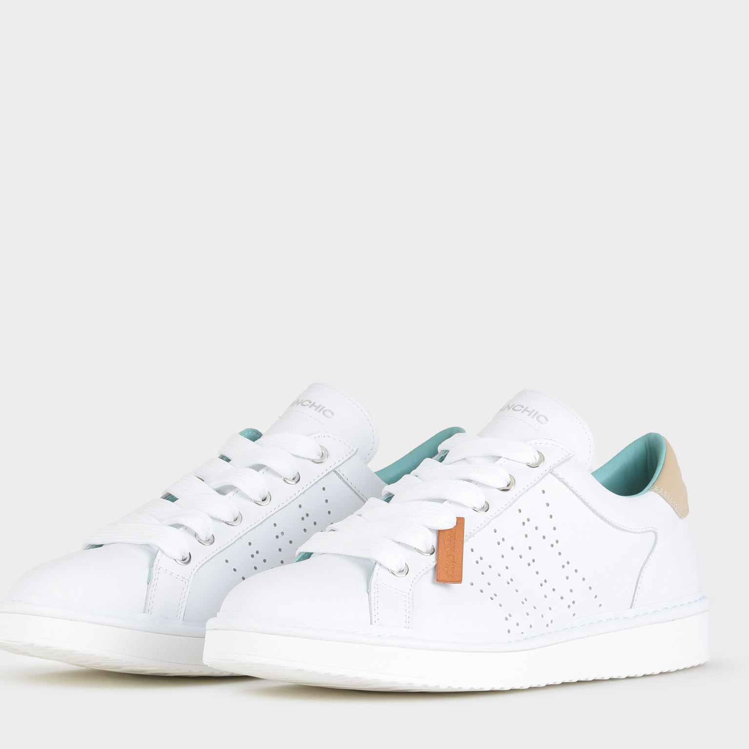 ZAPATO CON CORDONES HOMBRE P01 DE PIEL BLANCO ARENA