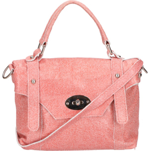 Borsa a mano da donna - Modello Floresta - Vera Pelle - 25.0 x 17.0 x 6.0 cm