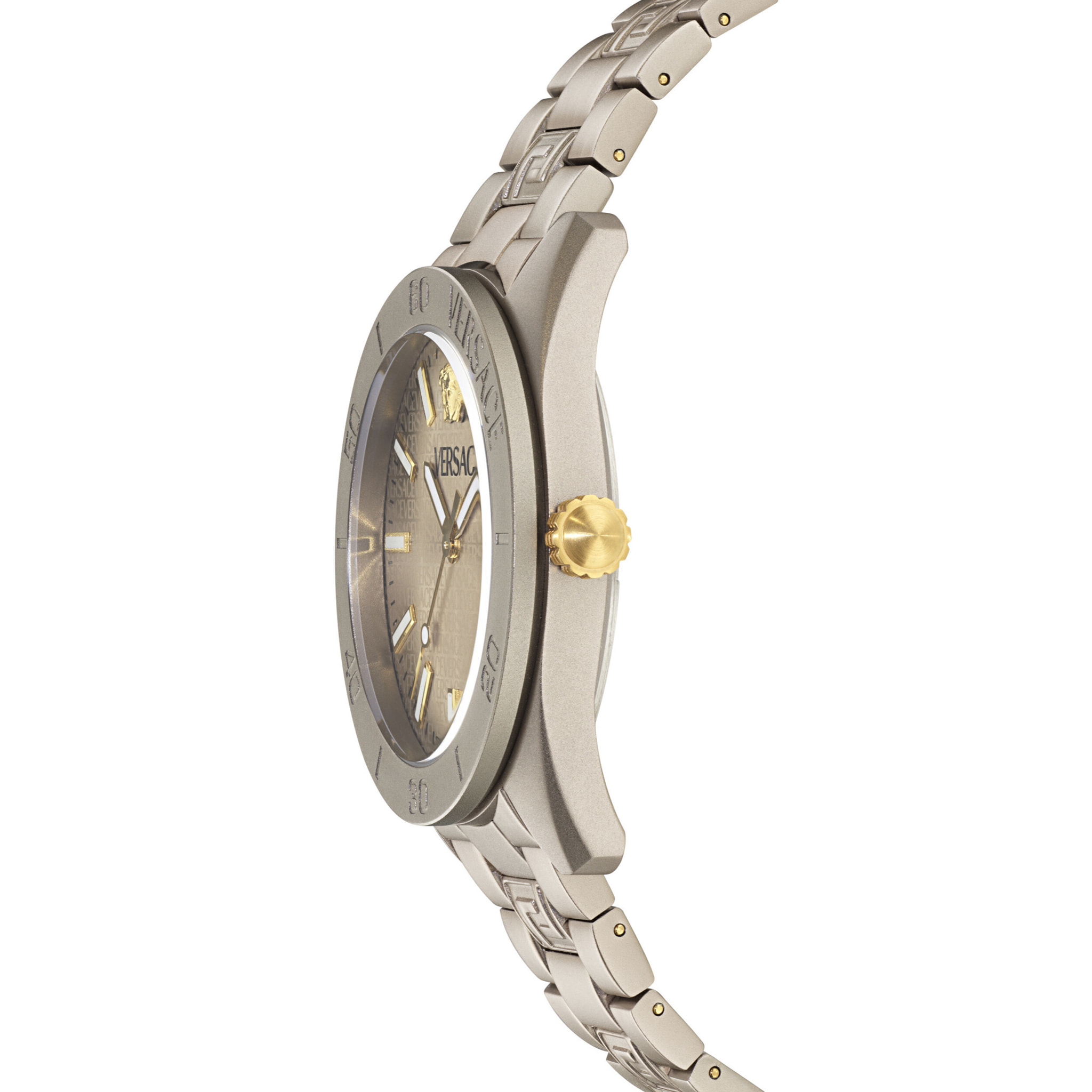 Versace Reloj Analógico De Cuarzo V-Dome Alluminium.timeles