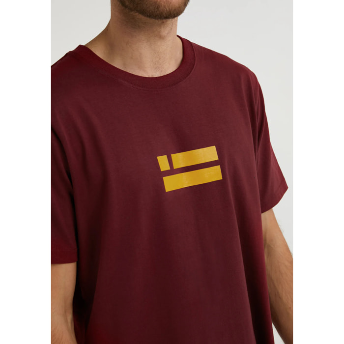 Camiseta Básica  Flag T-Shirt en Rojo D.Franklin