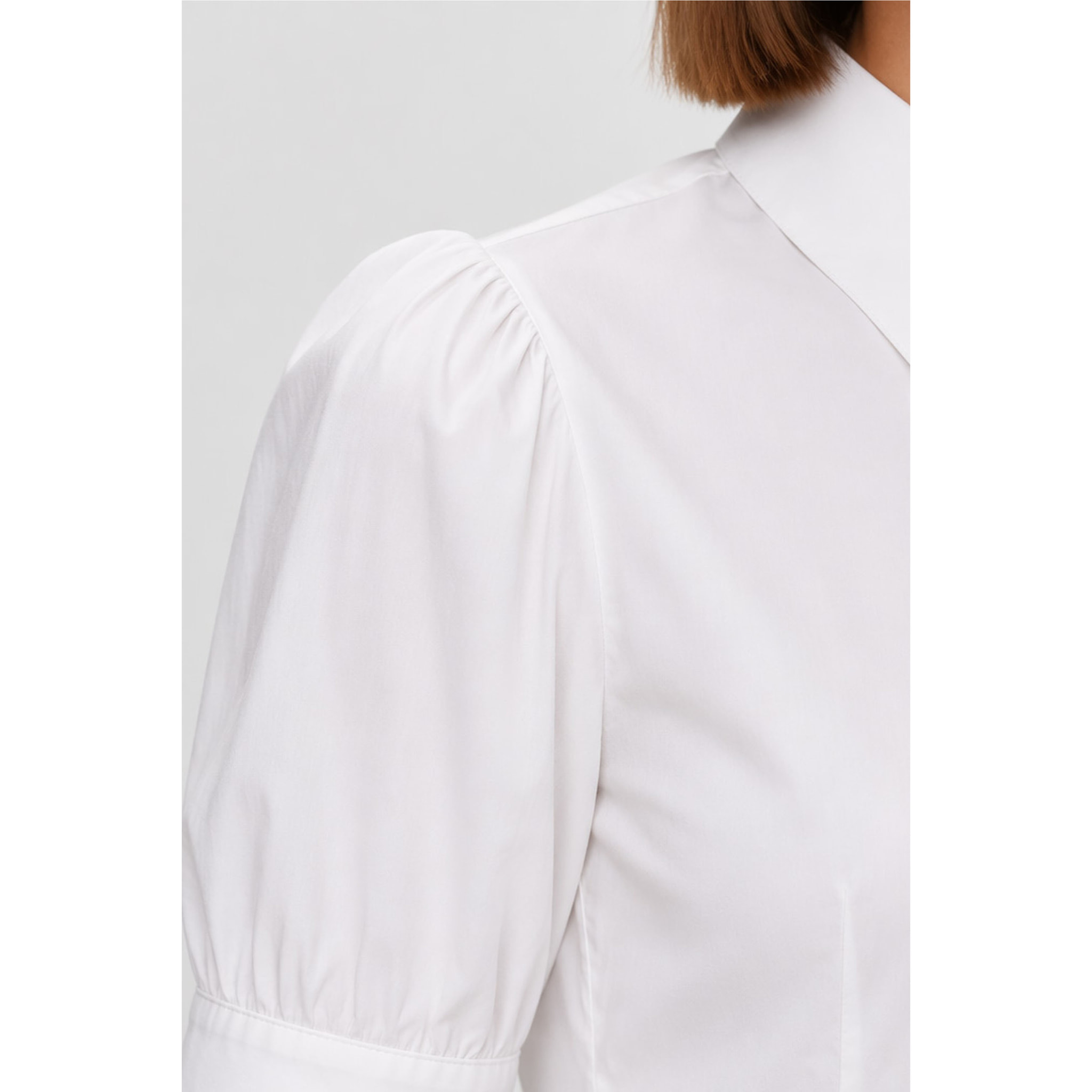 Kocca - Camicia da donna in cotone con maniche corte a sbuffo Donna