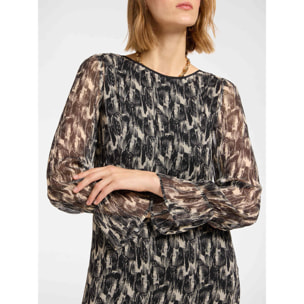 Elena Mirò - Vestido estampado - Negro