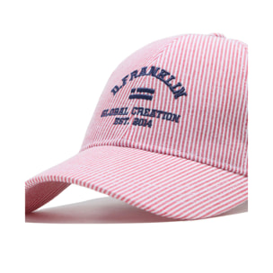 Gorra Unisex D.Franklin de Rayas Color Rojo