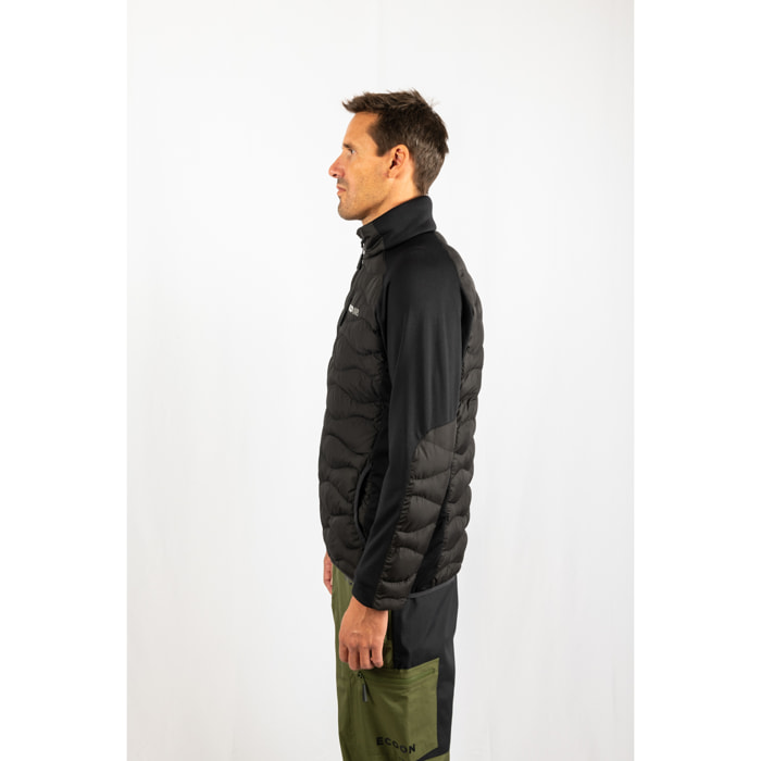 Chaqueta ECOActive Hybrid Insulated Jacket marca ECOON - Negro con marca en blanco