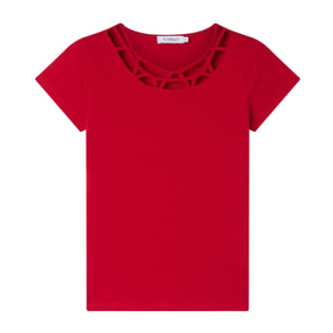 T-SHIRT ROSSO CHIARO CONBIPEL