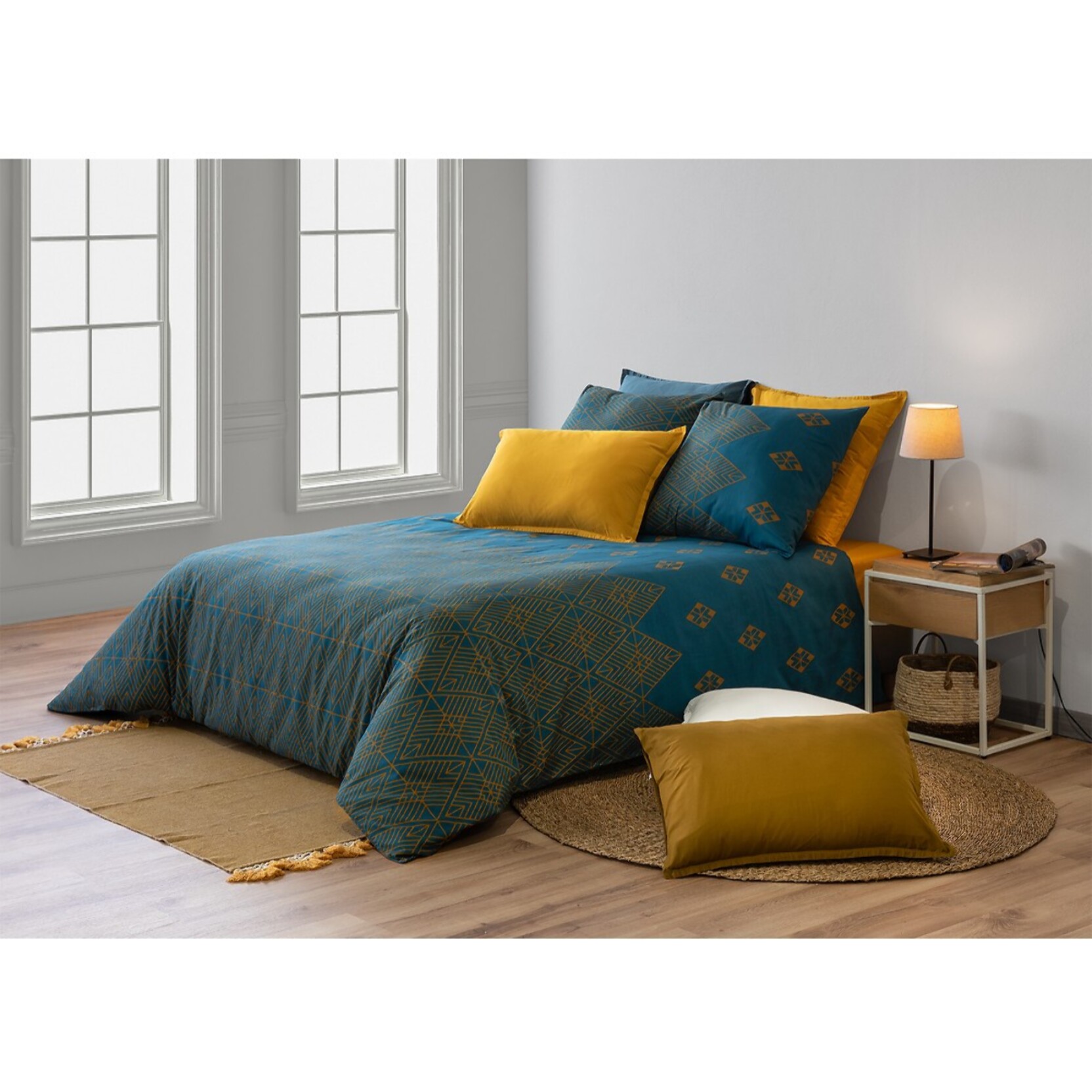 Parure Housse De Couette 3pcs 100% coton 71fils Shadow