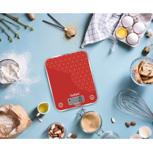 Balance de cuisine TEFAL Optiss Graphic Rouge