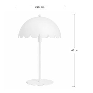 Lampe à poser en métal blanc H43 cm - Flow