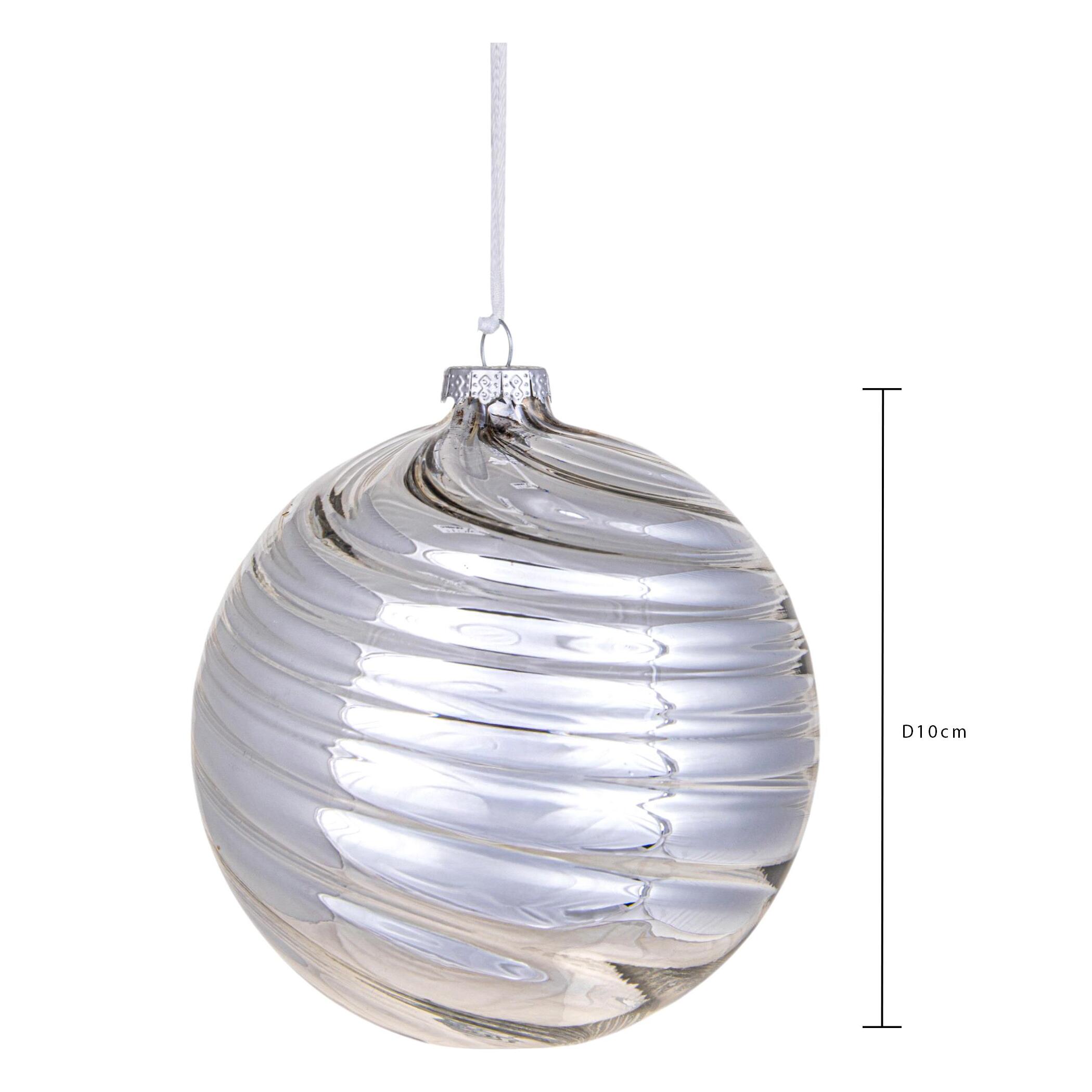 Sfera Vortice Vetro Doppio - Pezzi 8 - 10xH10x10cm - Bianchi Dino SpA