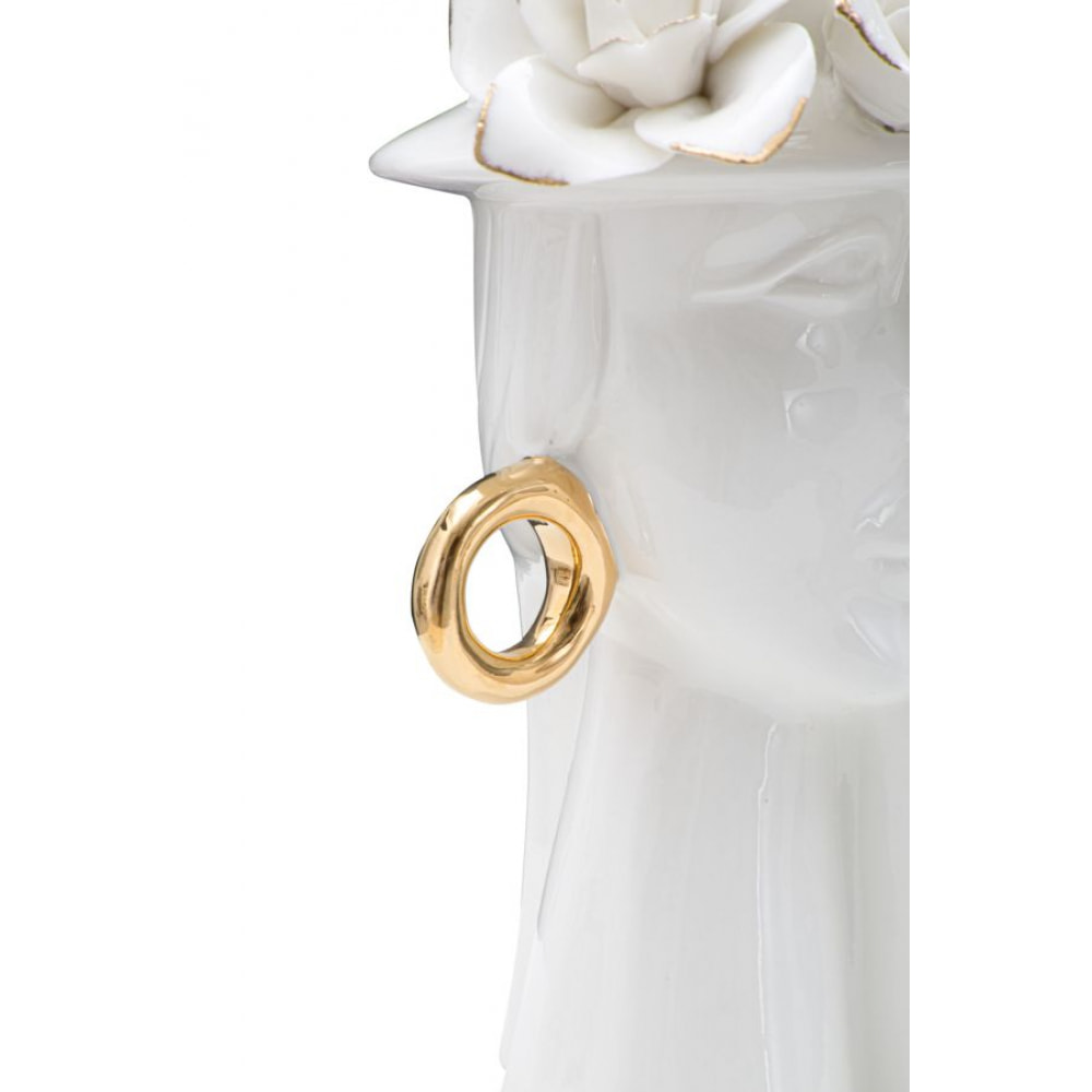 VASO WOMAN ELEGANT PORCELLANA CM 15X13,3X23,5