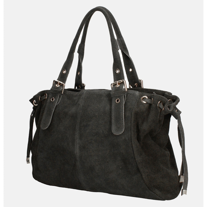 Borsa a mano da donna Made in Italy - Modello Celeste Plus - 100% pelle - 20.0 x 28.5 x 41.0 cm