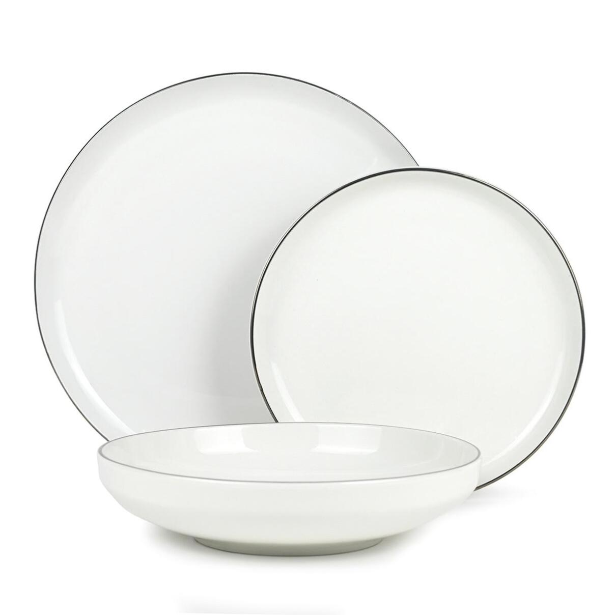 Service 18 pièces blanc - "sélène"