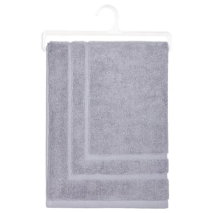 Tapis de bain - coton - gris taupe - 50x70 cm