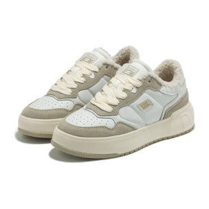 Zapatillas Deportivas de Mujer Court Fleece Blanco