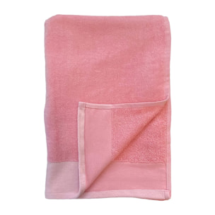 Serviette de bain éponge velours unie Shady Candy 90x160 370g/m²