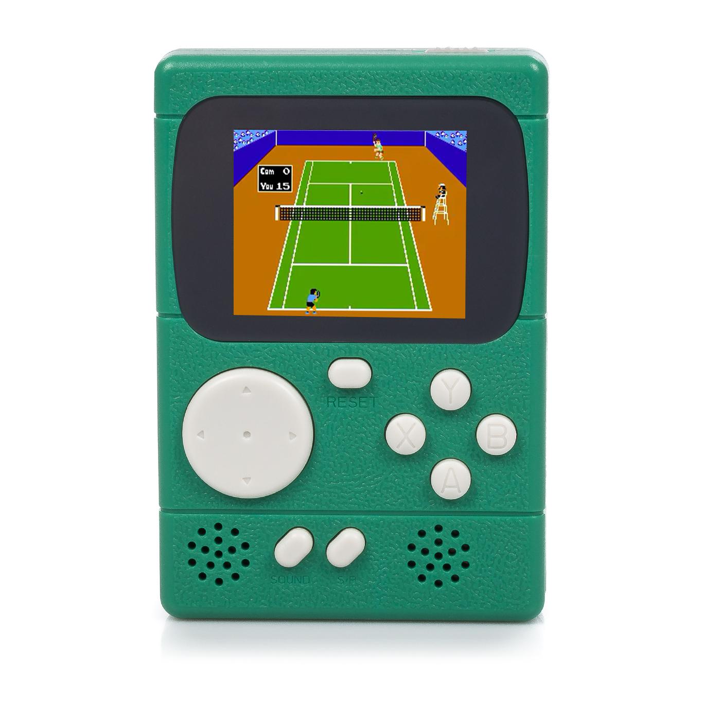 Mini console portatile Retro Pocket Player con 198 giochi a 8 bit, schermo da 2 pollici.