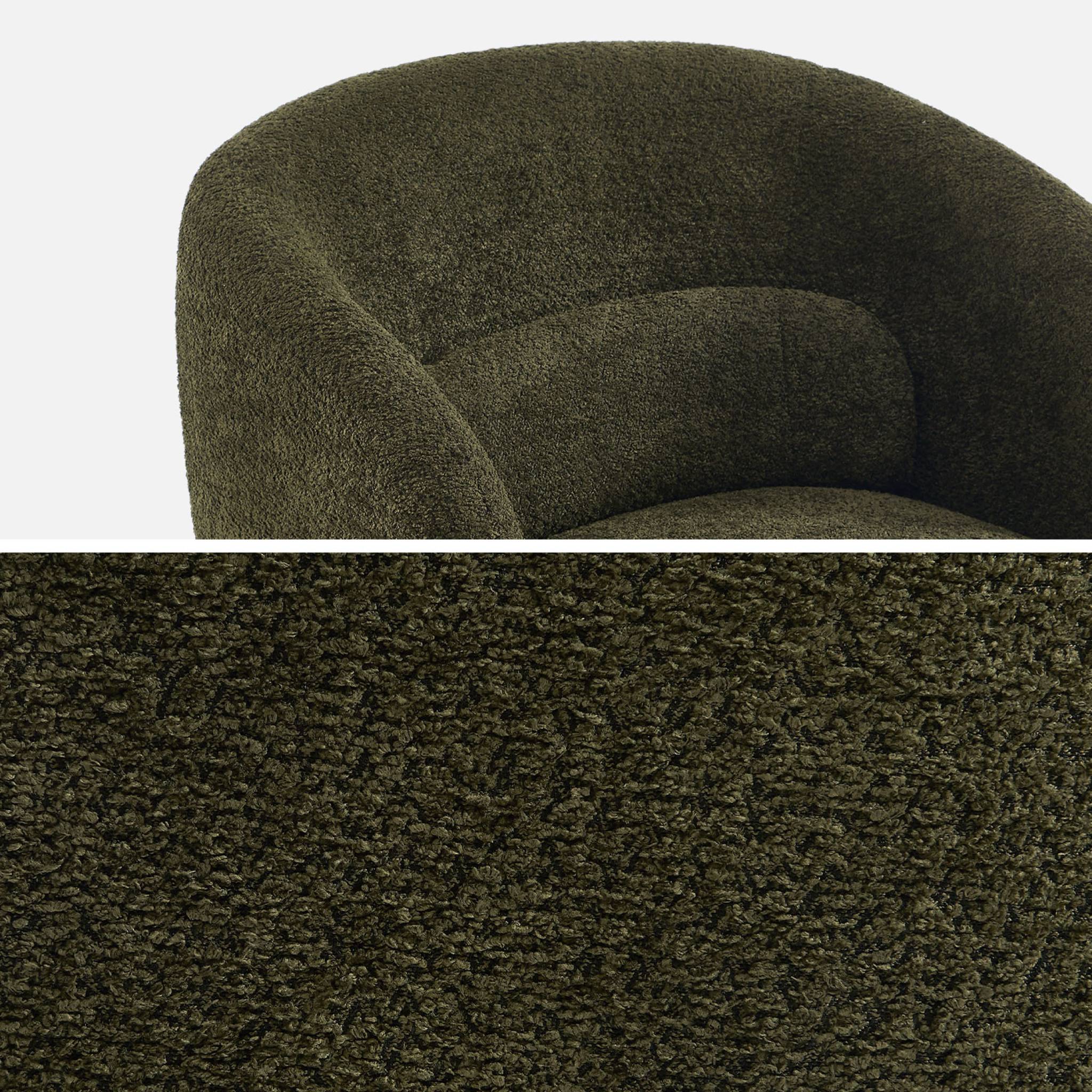 Fauteuil pivotant 360° tissu ELIAS