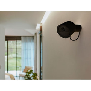 Caméra de surveillance PHILIPS HUE SECURE 2K filaire noire