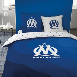 Parure de lit 100% Coton, OM ONDEBLUE