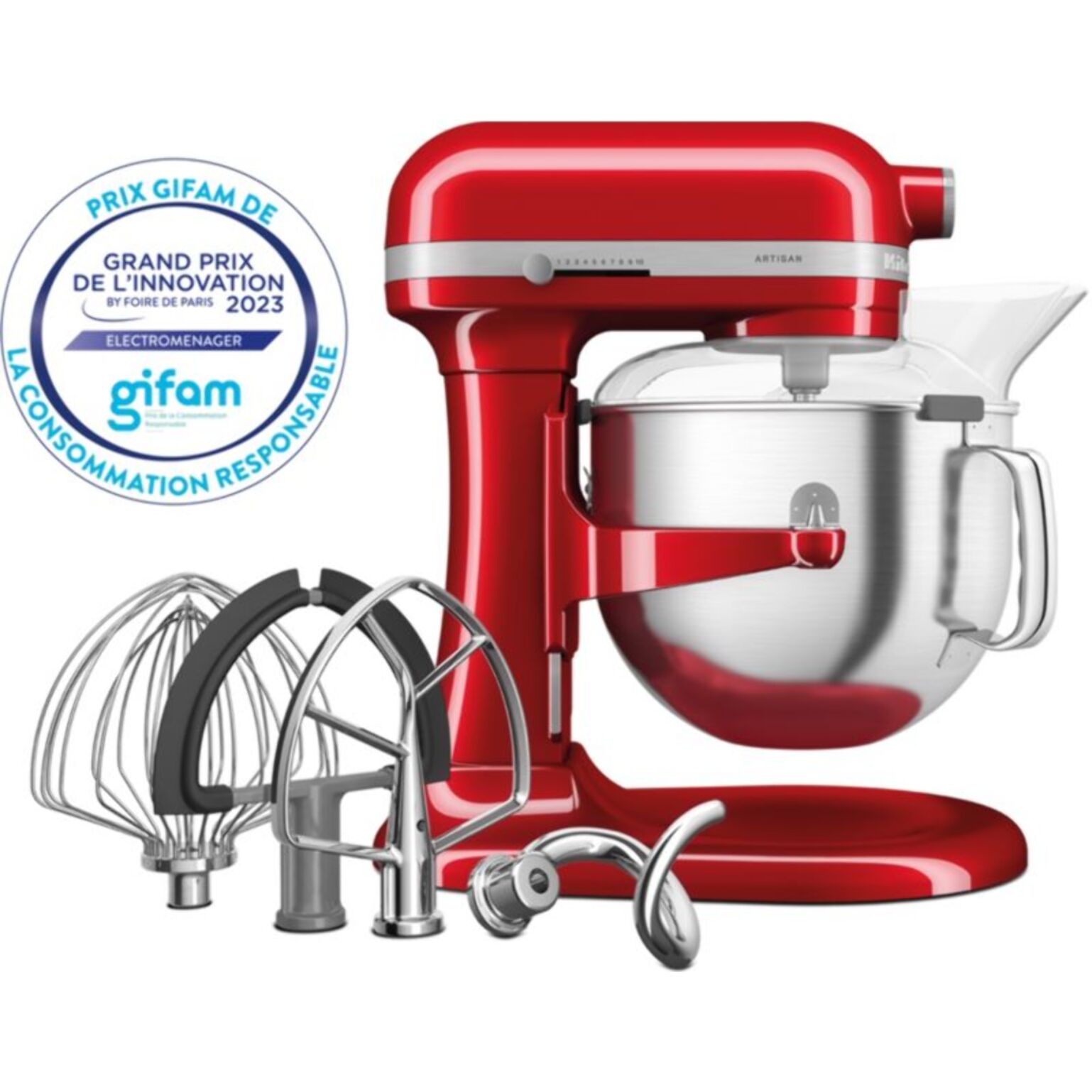 Robot pâtissier KITCHENAID 5KSM70SHXECA pomme d'amour