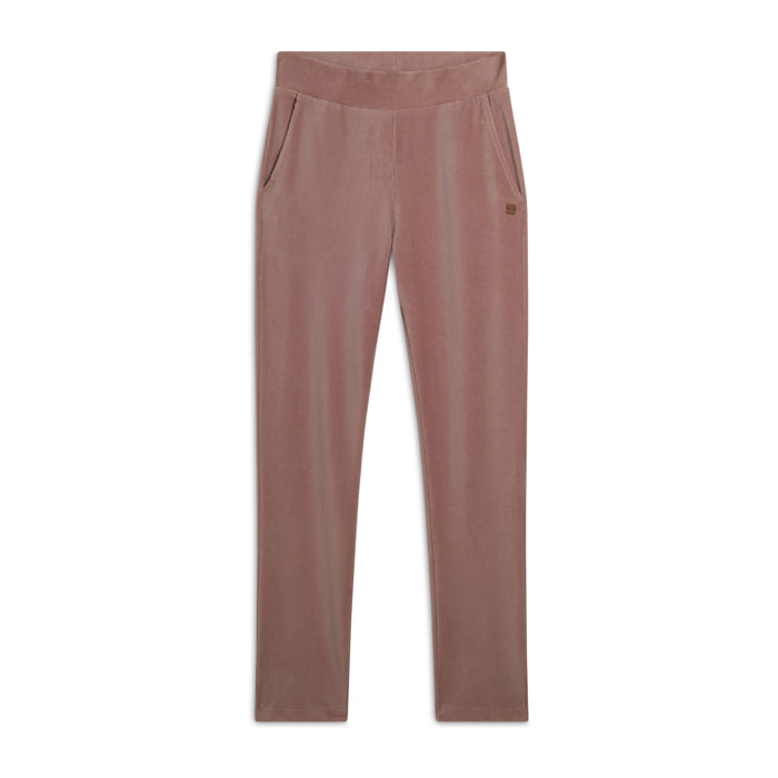 Pantalone donna regular fit in velluto mille righe