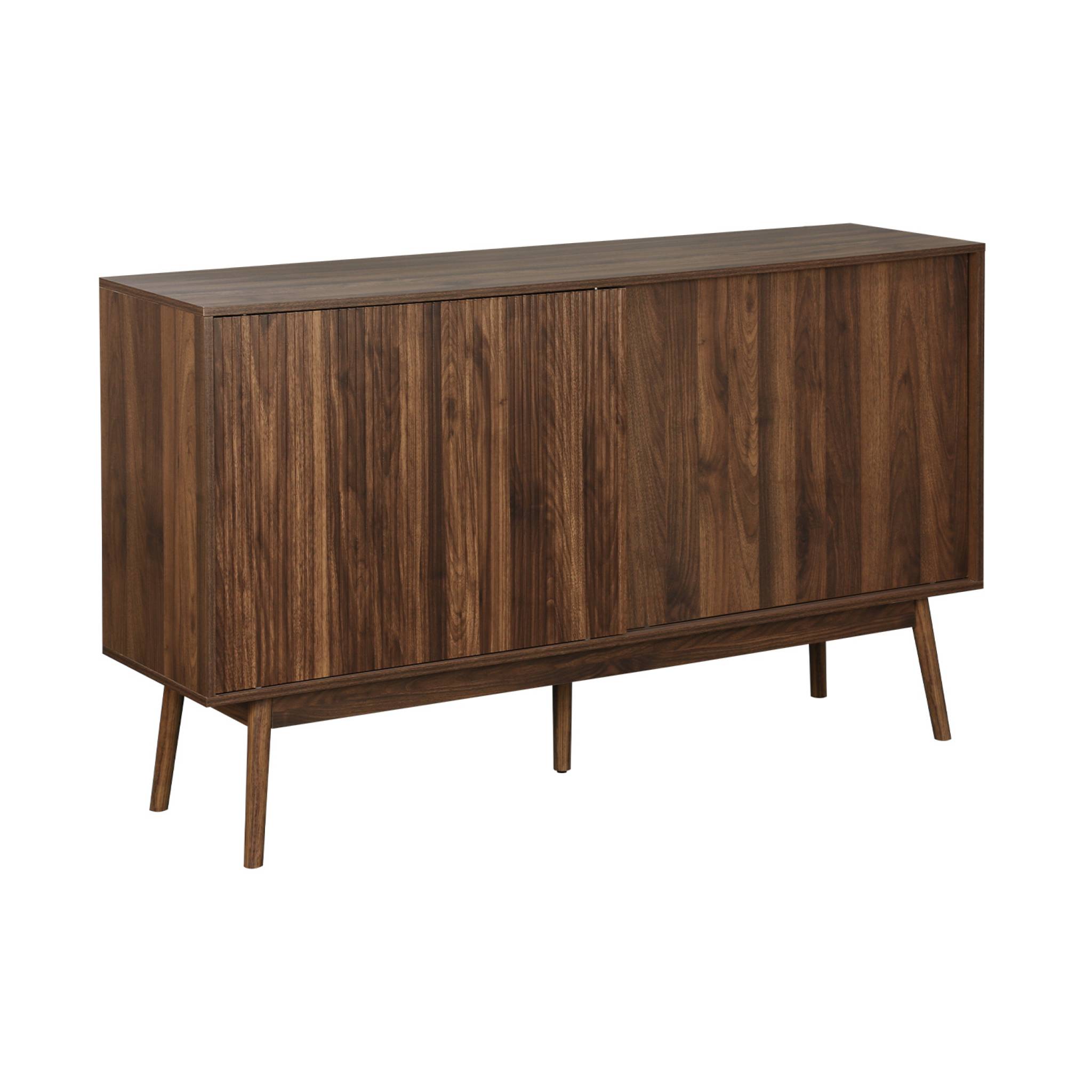 Buffet scandinave décor bois 2 portes 150cm LINEAR
