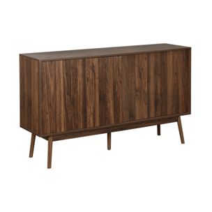 Buffet scandinave décor bois 2 portes 150cm LINEAR