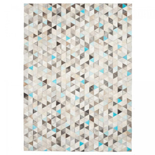 Tapis peau de vache kilim fait main JIPE