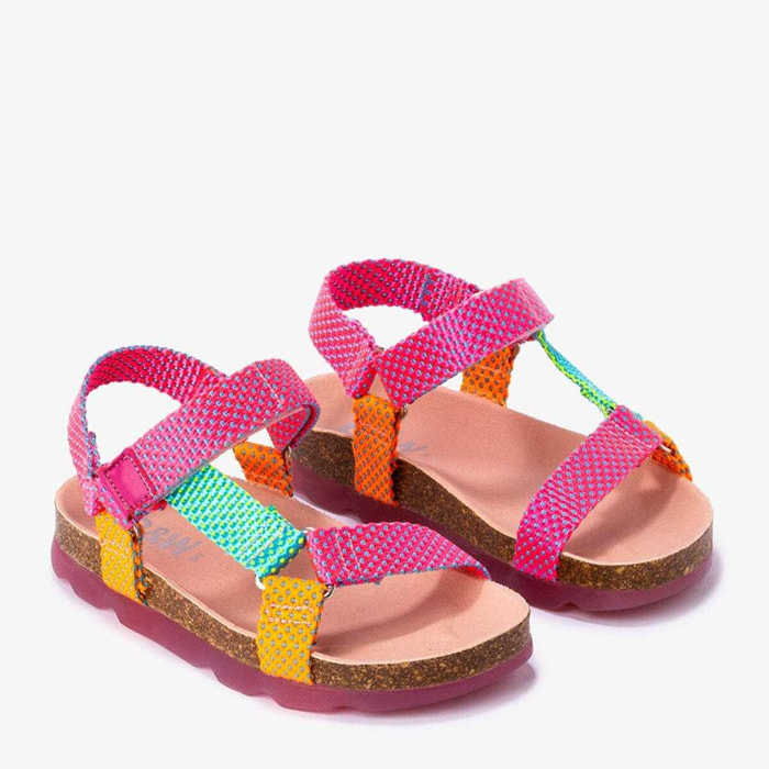 Girl's Multicolour Bio Sandals B&W