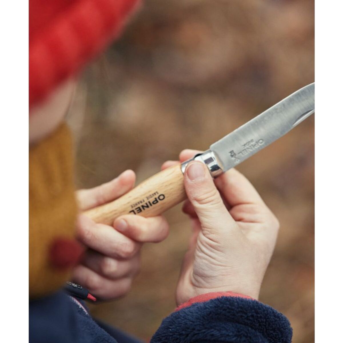 Couteau OPINEL NO7 mon 1er Opinel Hetre