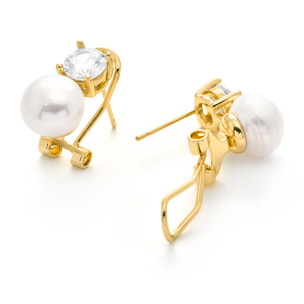 Pendientes Jae acabado oro amarillo 18k