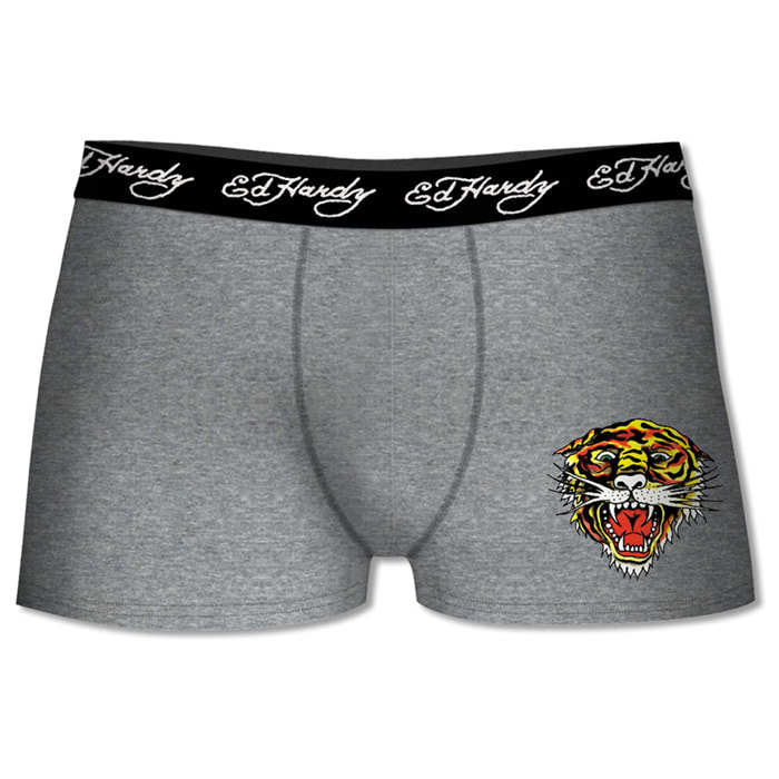 set de 2 bóxer ed hardy para hombre gris