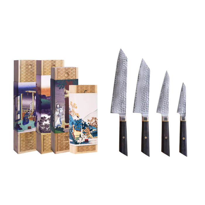 Set Completo de Cuchillos (4 piezas) - Colección Bunka San-Mai
