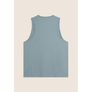 Canotta in cotone con retro vogatore e logo FREDDY