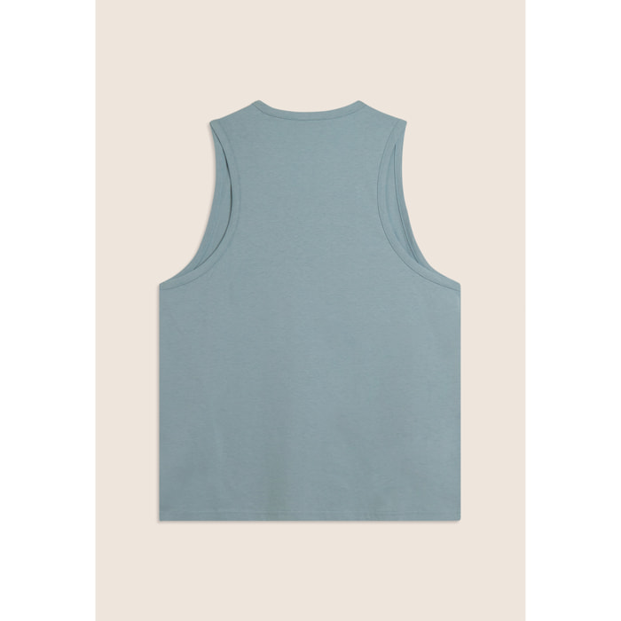 Canotta in cotone con retro vogatore e logo FREDDY