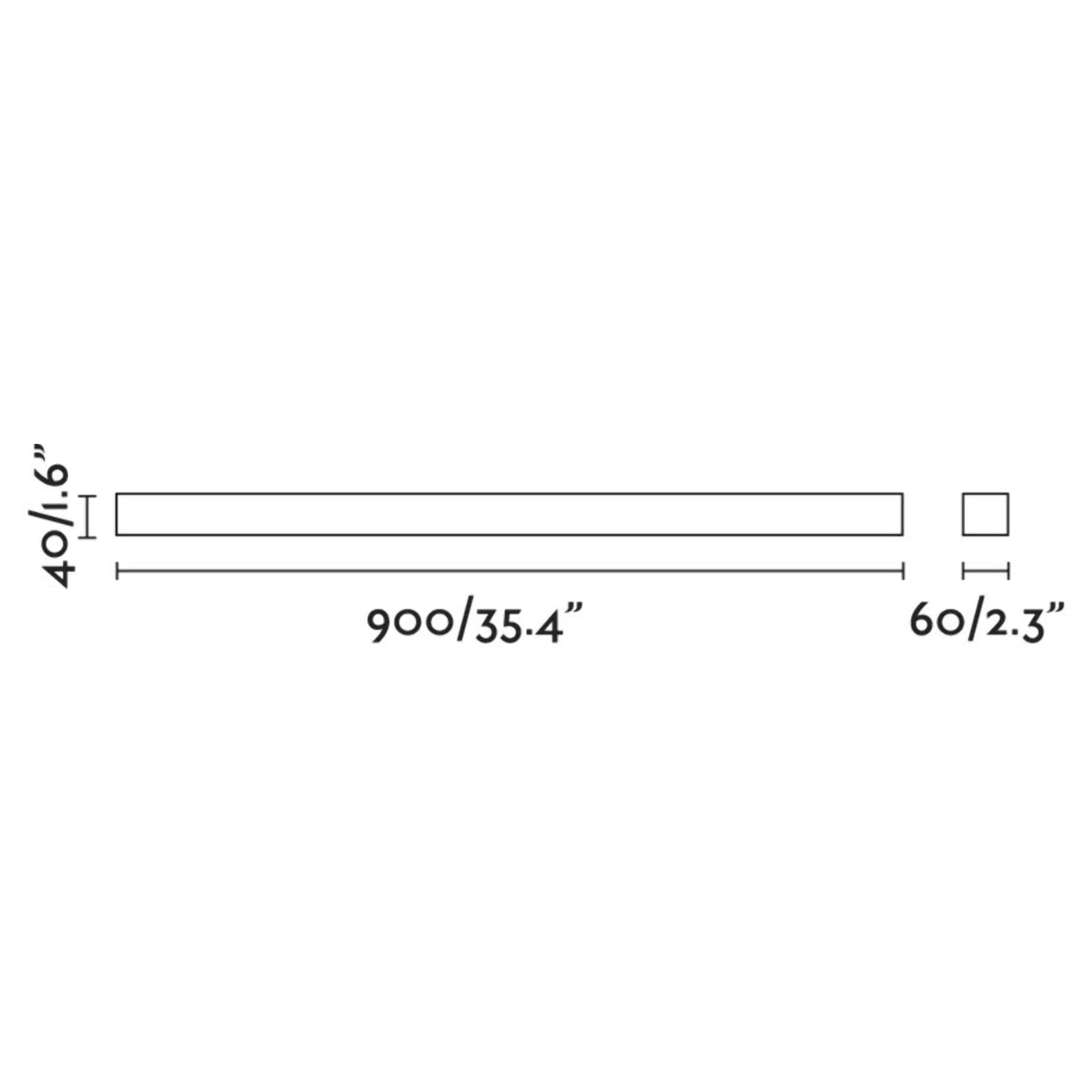 NILO 900 Lampe applique noir 18W